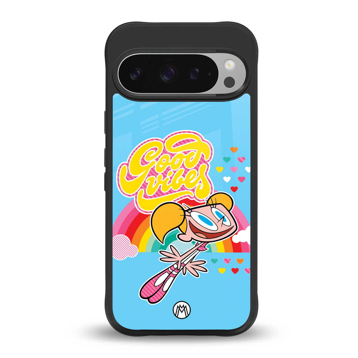 deedee good vibes back phone cover | glass case for google pixel 9 pro xl