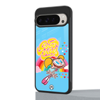 deedee good vibes back phone cover | glass case for google pixel 9 pro