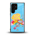 deedee good vibes back phone cover | glass case for samsung galaxy s23 ultra