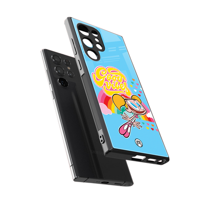 deedee good vibes back phone cover | glass case for samsung galaxy s23 ultra