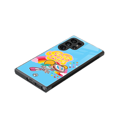 deedee good vibes back phone cover | glass case for samsung galaxy s24 ultra