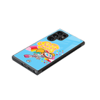 deedee good vibes back phone cover | glass case for samsung galaxy s23 ultra