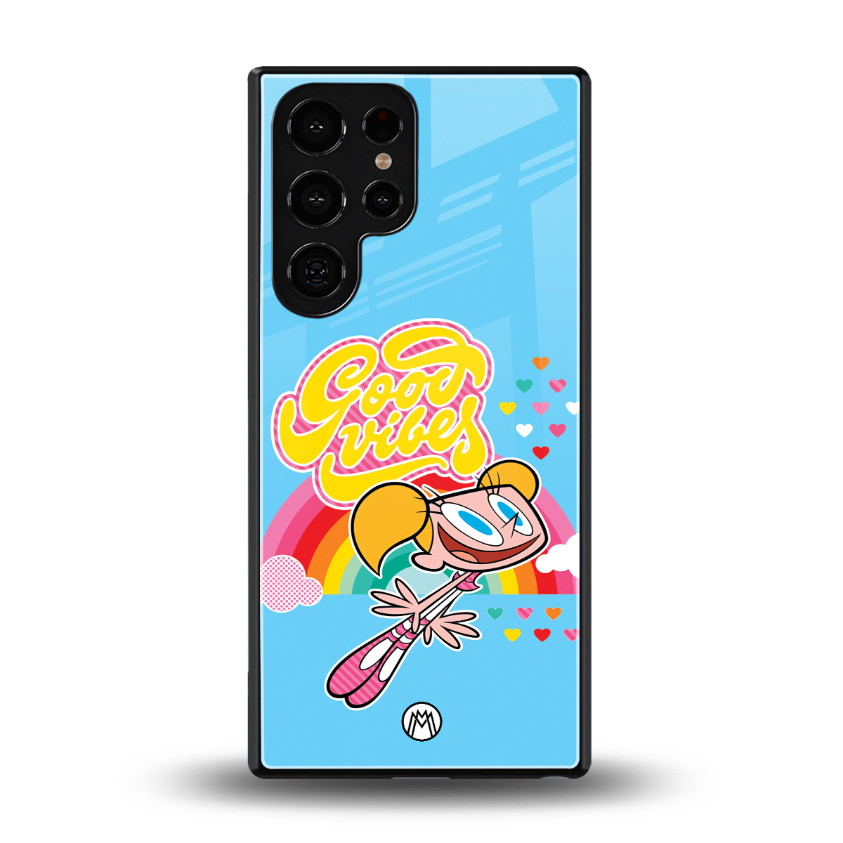 deedee good vibes back phone cover | glass case for samsung galaxy s25 ultra