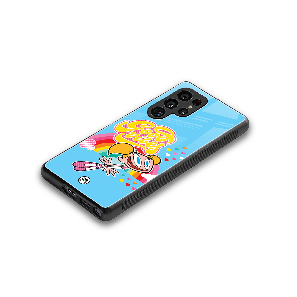 deedee good vibes back phone cover | glass case for samsung galaxy s25 ultra