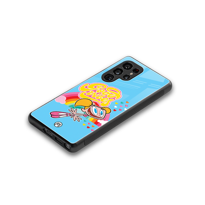 deedee good vibes back phone cover | glass case for samsung galaxy s25 ultra