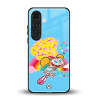 deedee good vibes back phone cover | glass case for samsung galaxy s23