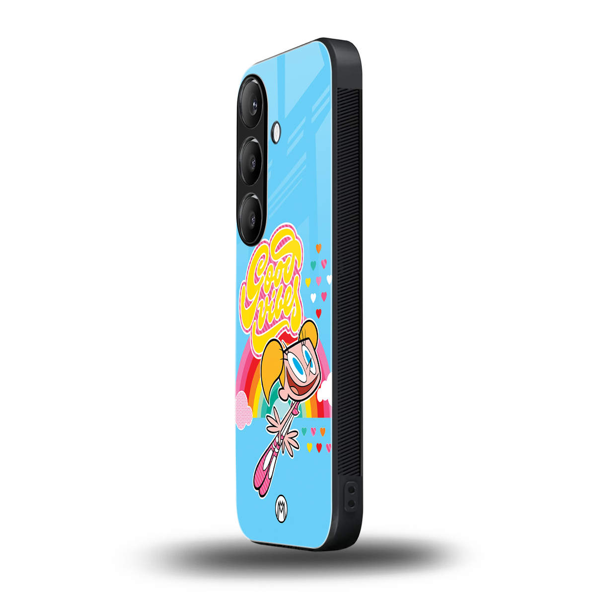 deedee good vibes back phone cover | glass case for samsung galaxy s24 plus