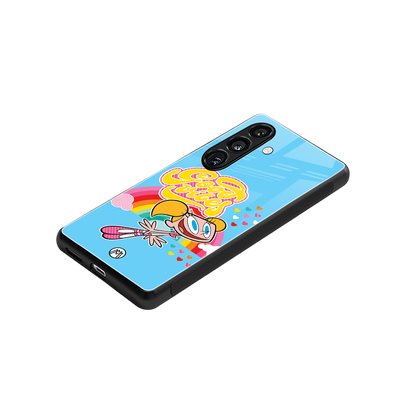 deedee good vibes back phone cover | glass case for samsung galaxy s24 fe