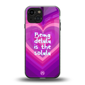 delulu is the solulu back phone cover | glass case for iphone 13 mini