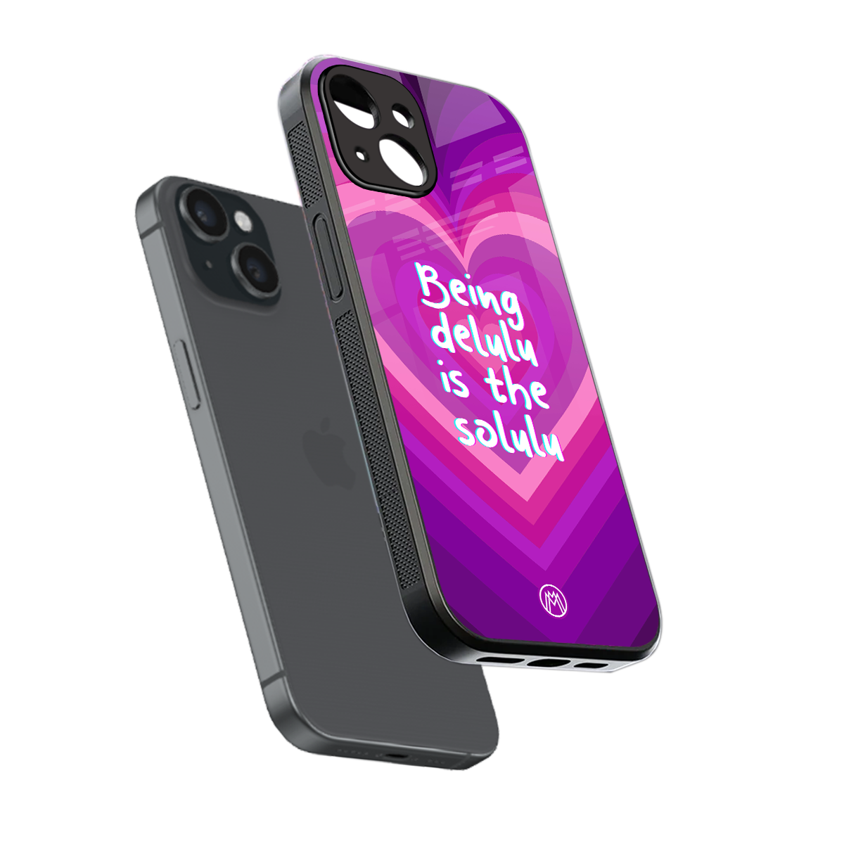 delulu is the solulu back phone cover | glass case for iphone 13 mini