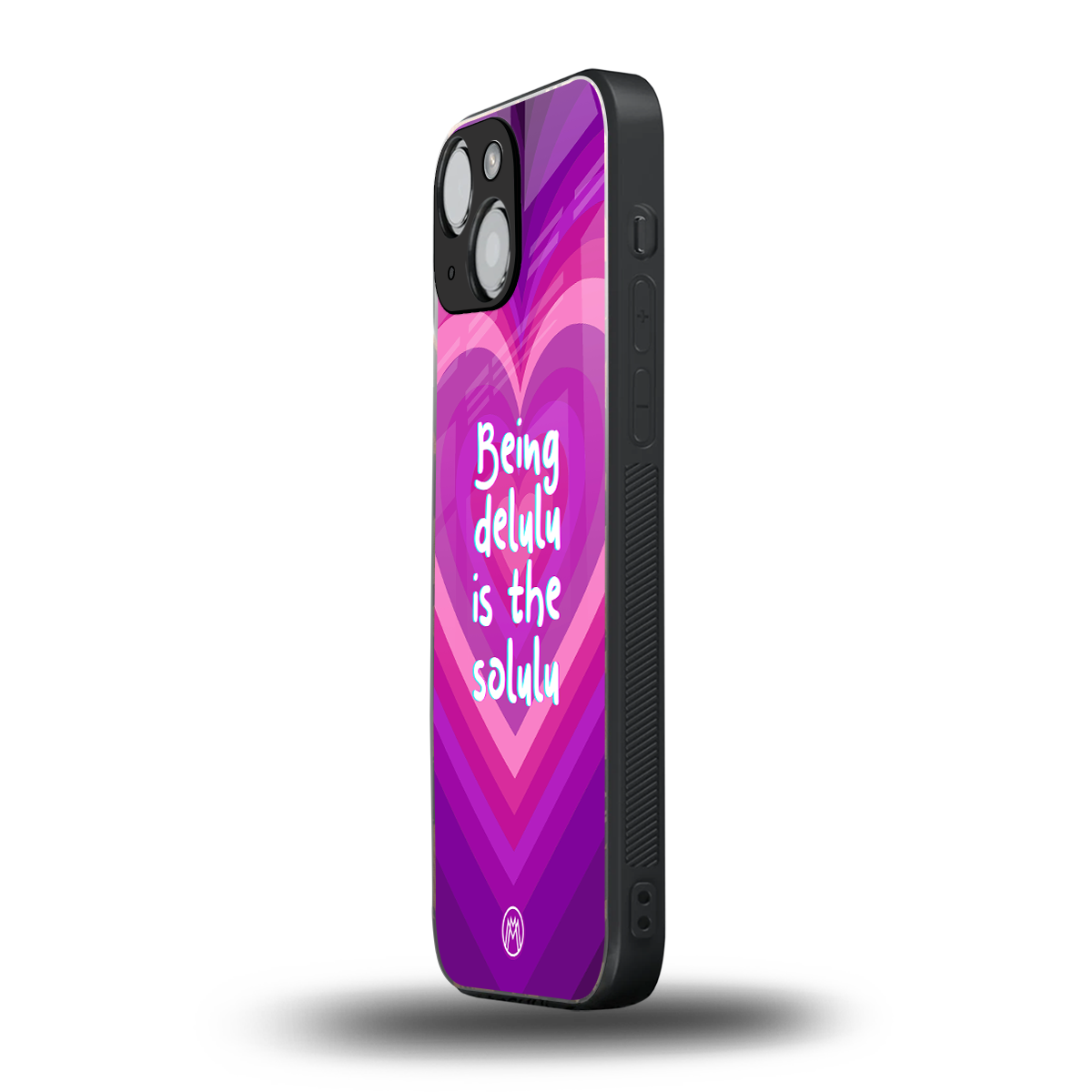 delulu is the solulu back phone cover | glass case for iphone 13 mini