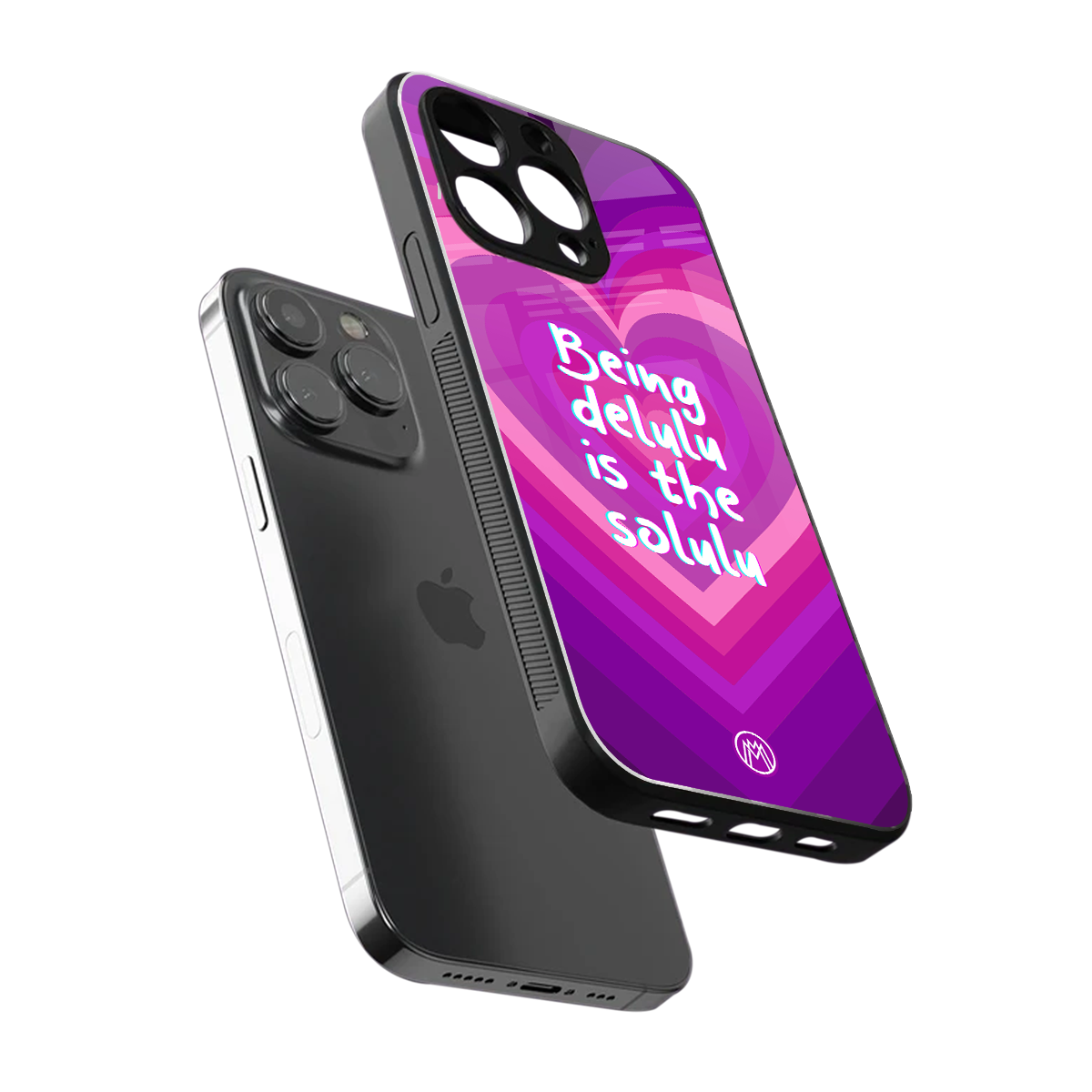delulu is the solulu back phone cover | glass case for iphone 13 pro max