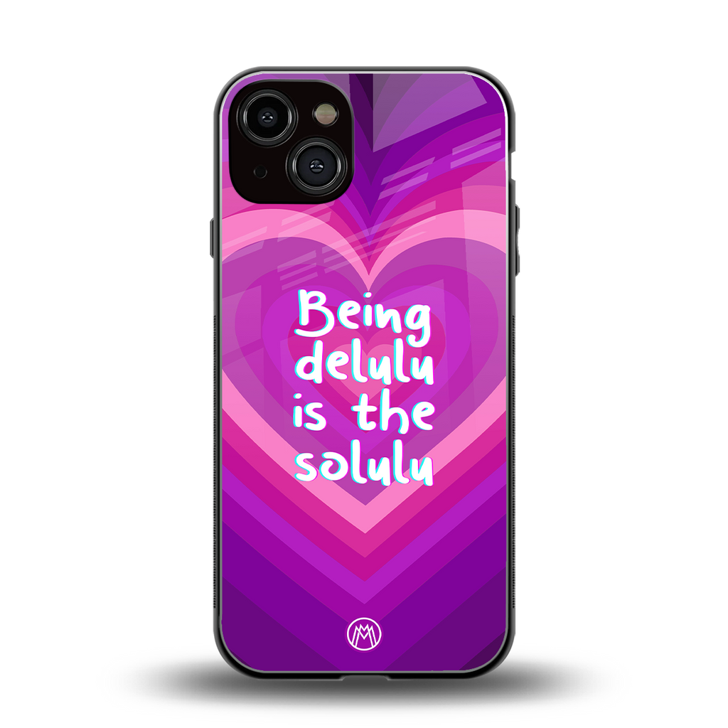 delulu is the solulu back phone cover | glass case for iphone 13