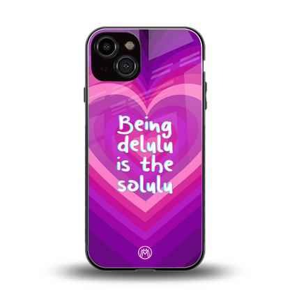 delulu is the solulu back phone cover | glass case for iphone 13