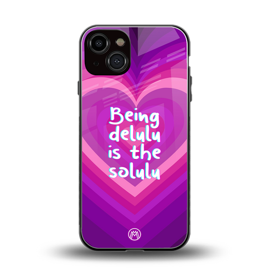 delulu is the solulu back phone cover | glass case for iphone 13