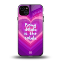 delulu is the solulu back phone cover | glass case for iphone 14 plus