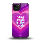 delulu is the solulu back phone cover | glass case for iphone 15