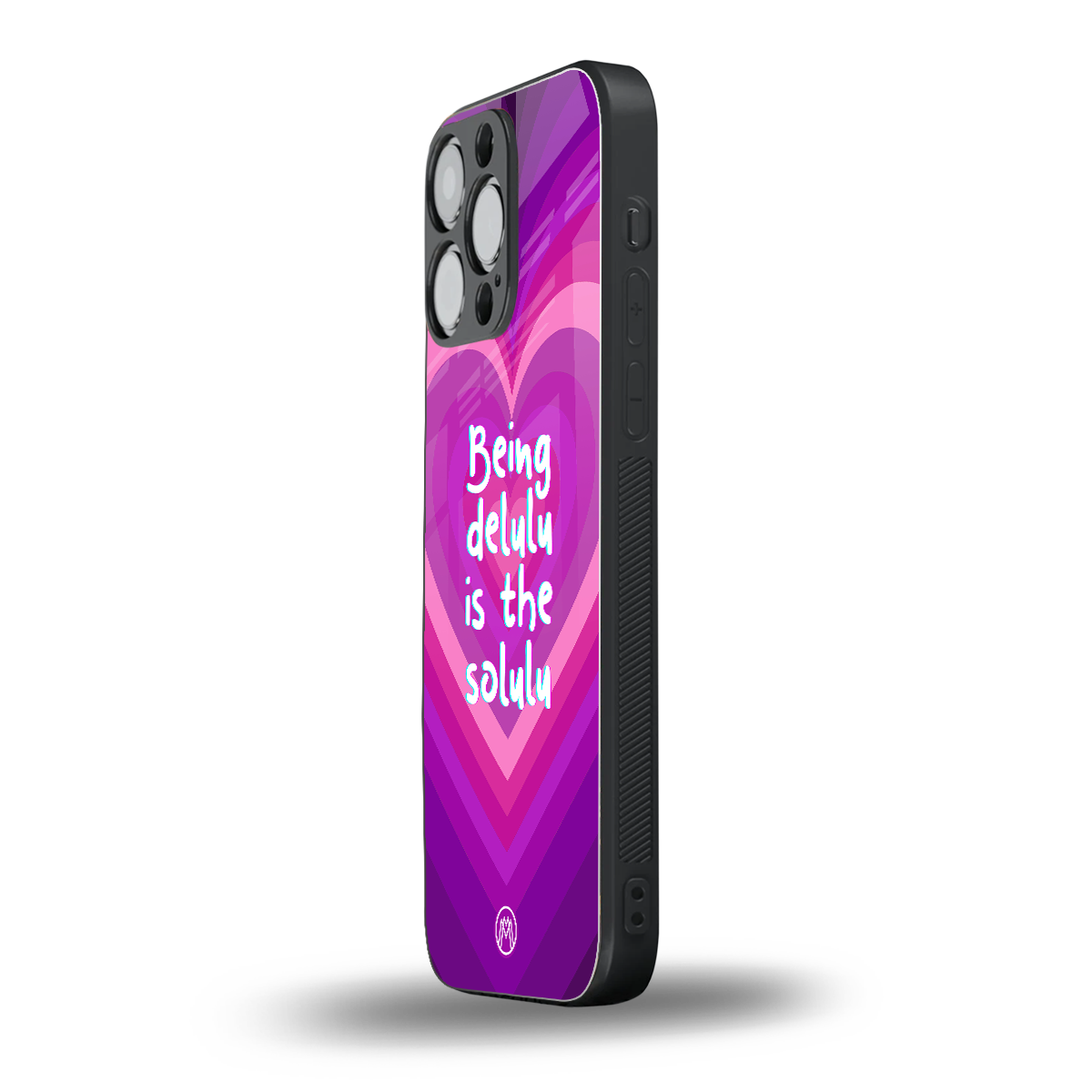 delulu is the solulu back phone cover | glass case for iphone 16 pro max
