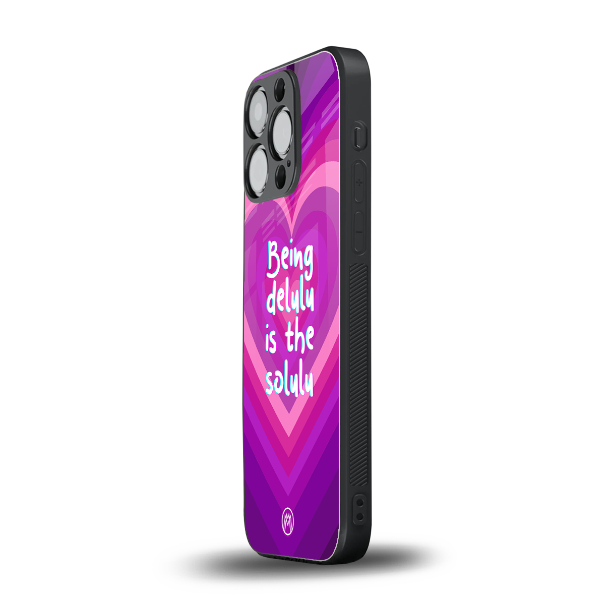 delulu is the solulu back phone cover | glass case for iphone 16 pro