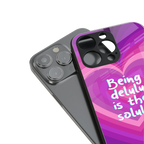 delulu is the solulu back phone cover | glass case for iphone 16