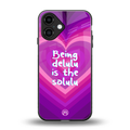 delulu is the solulu back phone cover | glass case for iphone 16