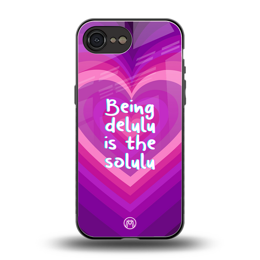 delulu is the solulu back phone cover | glass case for iphone 16e