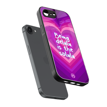 delulu is the solulu back phone cover | glass case for iphone 16e