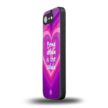 delulu is the solulu back phone cover | glass case for iphone 16e