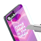 delulu is the solulu back phone cover | glass case for iphone 16e