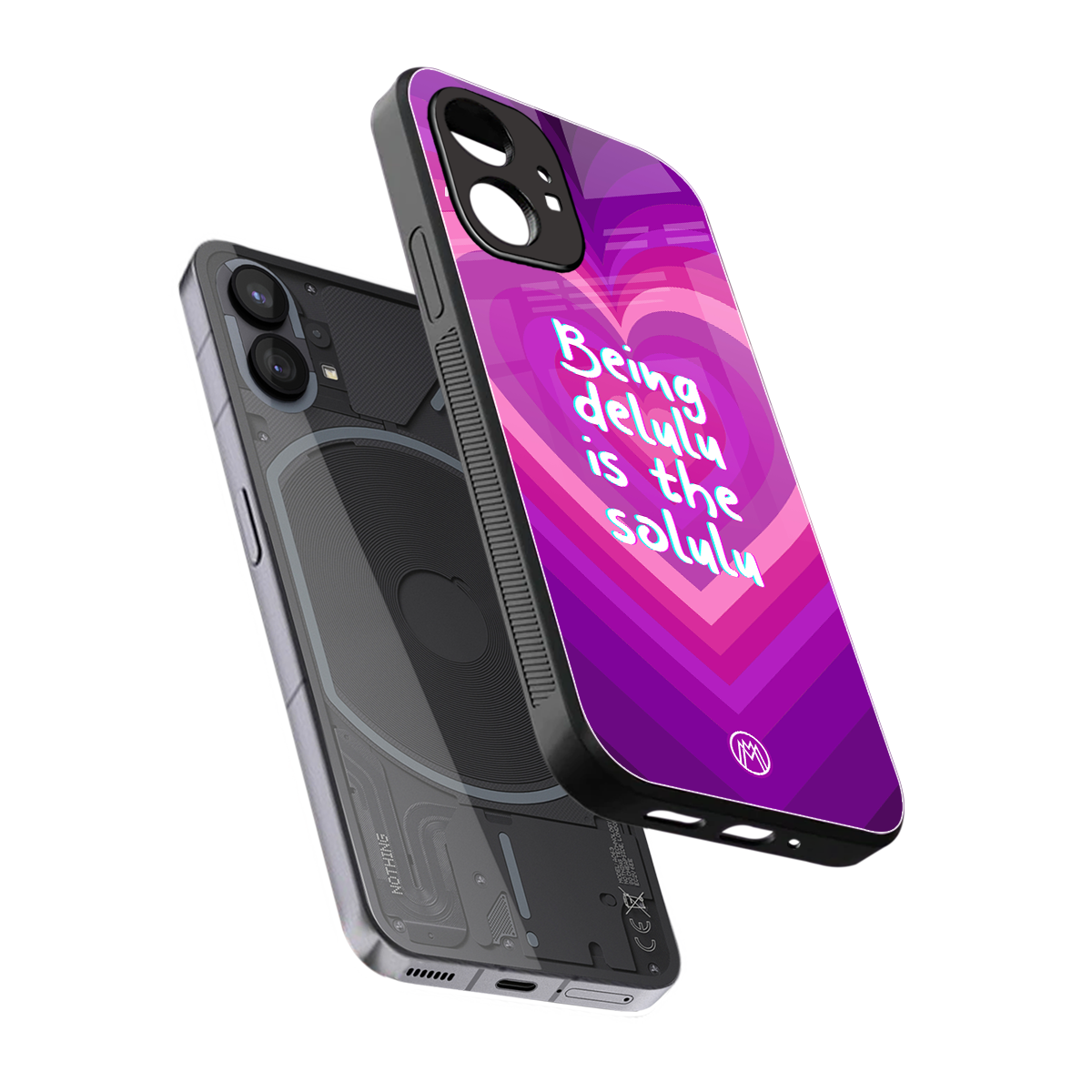 delulu is the solulu back phone cover | glass case for nothing phone 1