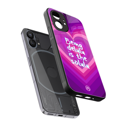 delulu is the solulu back phone cover | glass case for nothing phone 1