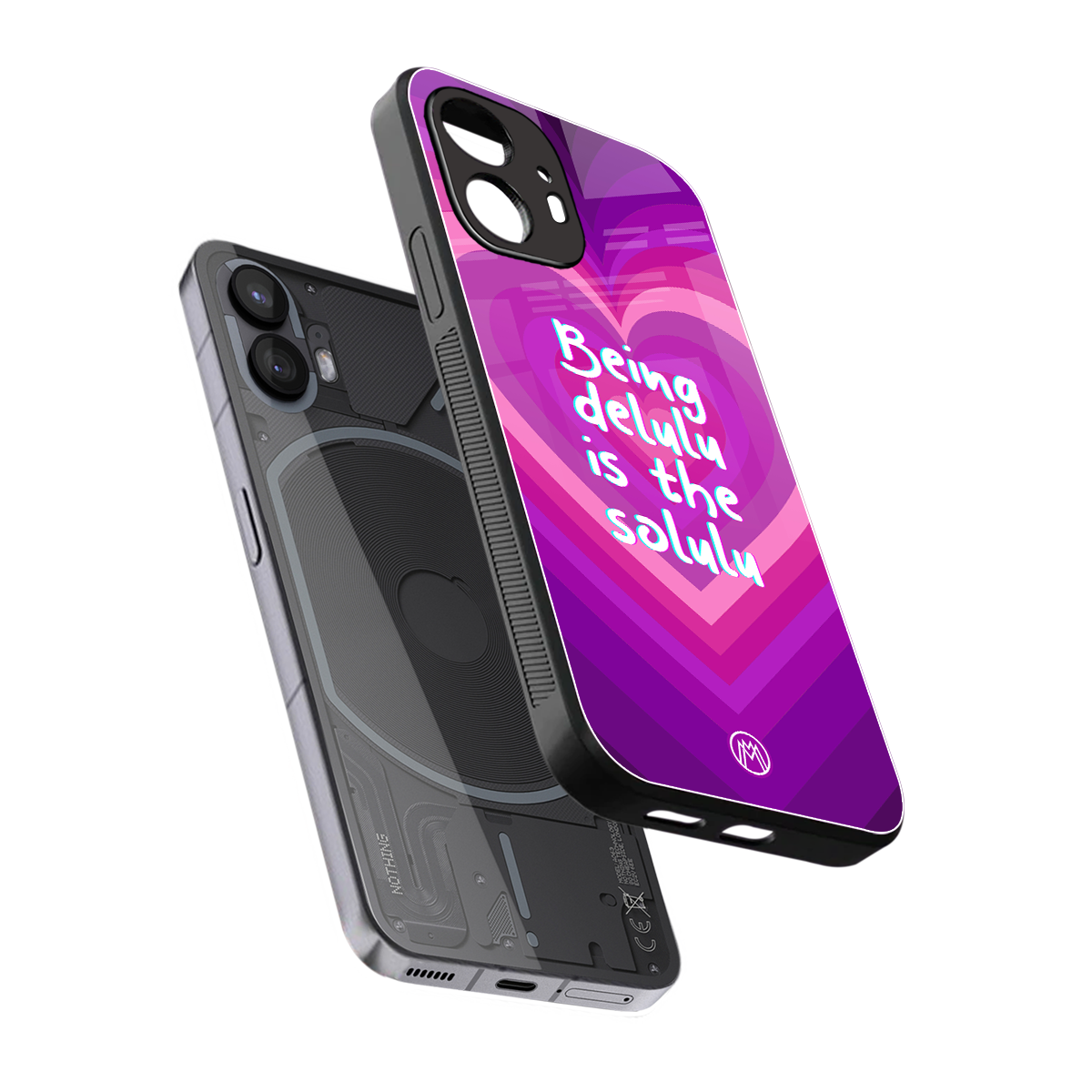 delulu is the solulu back phone cover | glass case for nothing phone 2
