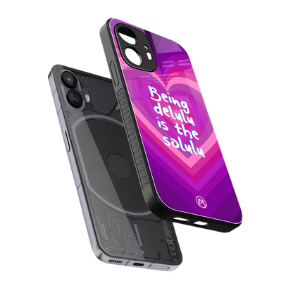 delulu is the solulu back phone cover | glass case for nothing phone 2