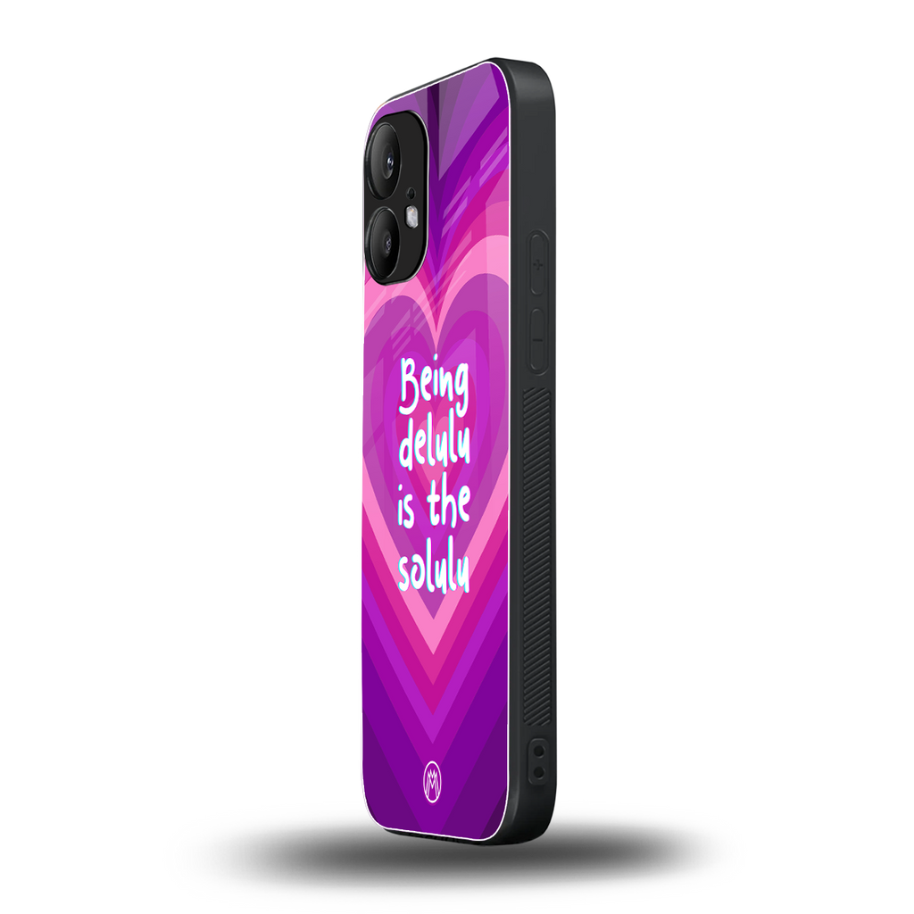 delulu is the solulu back phone cover | glass case for nothing phone 2