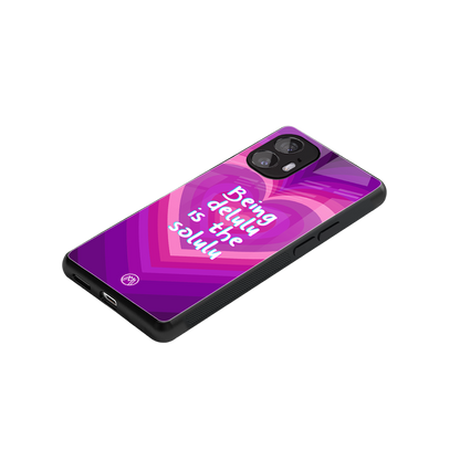 delulu is the solulu back phone cover | glass case for nothing phone 2