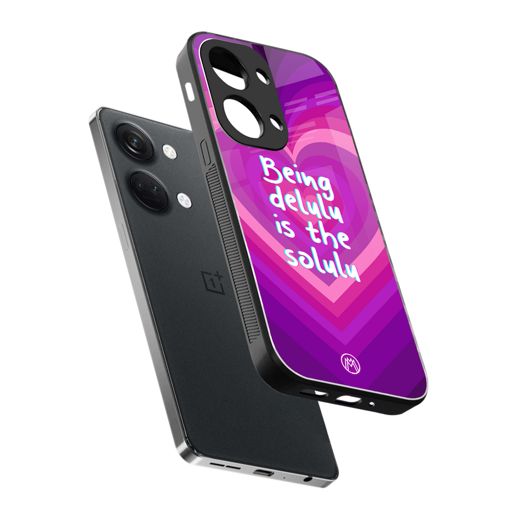 delulu is the solulu back phone cover | glass case for oneplus nord 3
