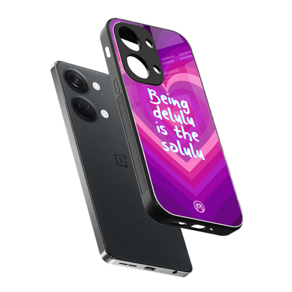 delulu is the solulu back phone cover | glass case for oneplus nord 3