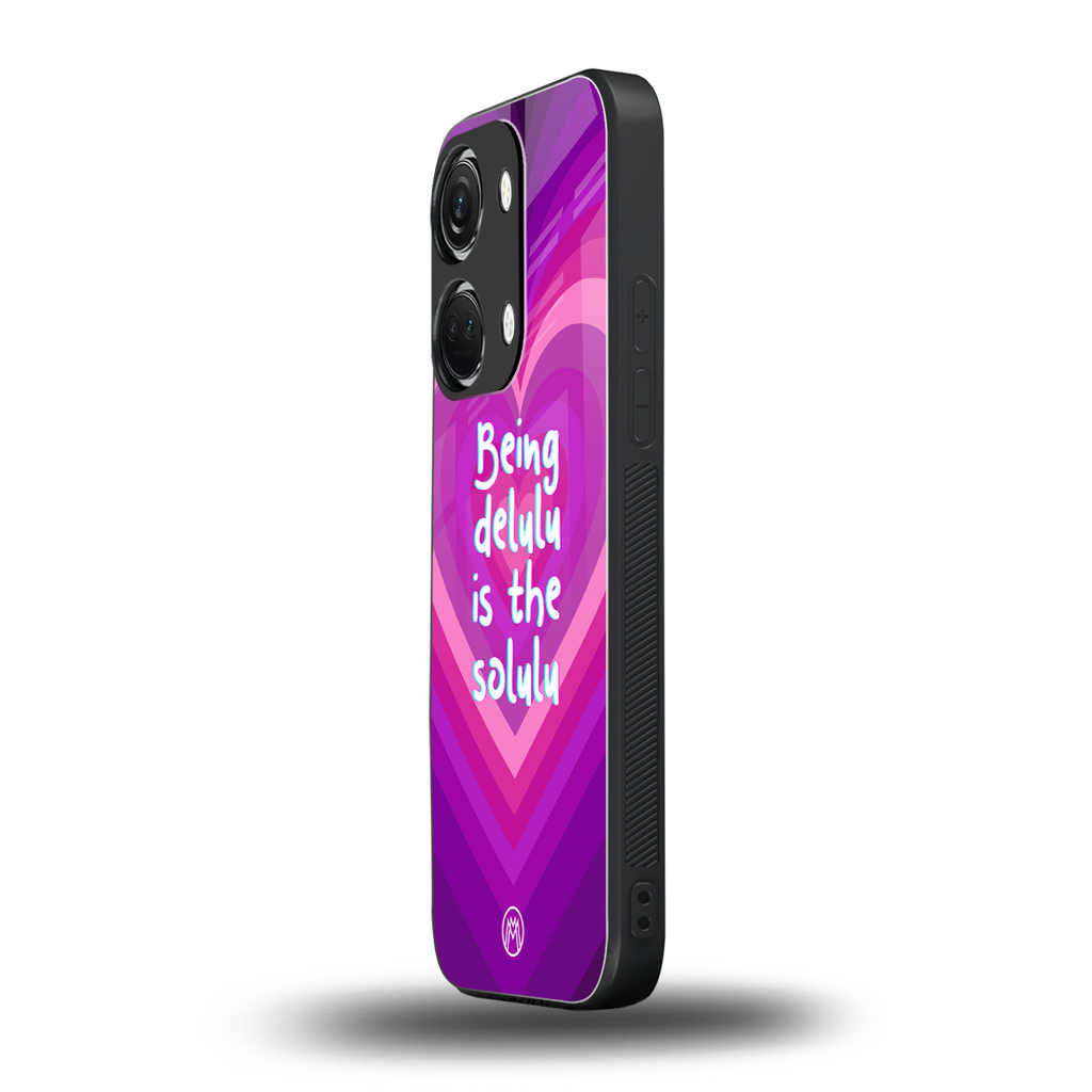 delulu is the solulu back phone cover | glass case for oneplus nord 3