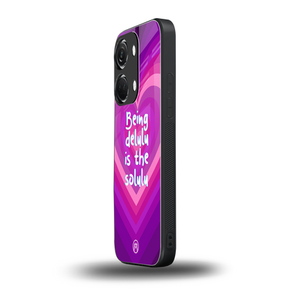 delulu is the solulu back phone cover | glass case for oneplus nord 3