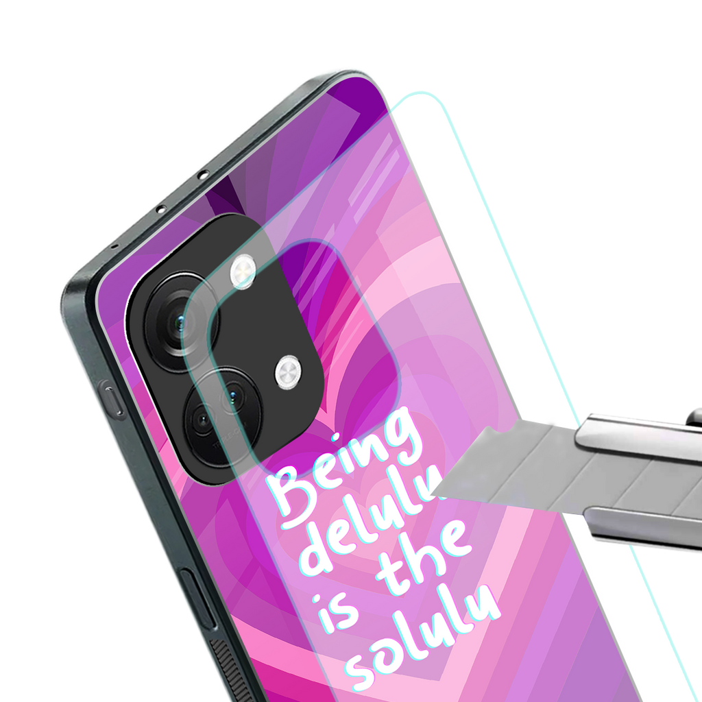 delulu is the solulu back phone cover | glass case for oneplus nord 3