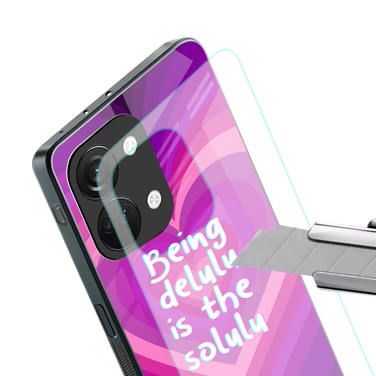 delulu is the solulu back phone cover | glass case for oneplus nord 3