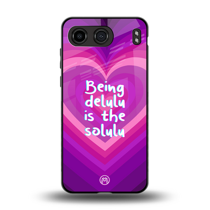 delulu is the solulu back phone cover | glass case for oneplus nord 4