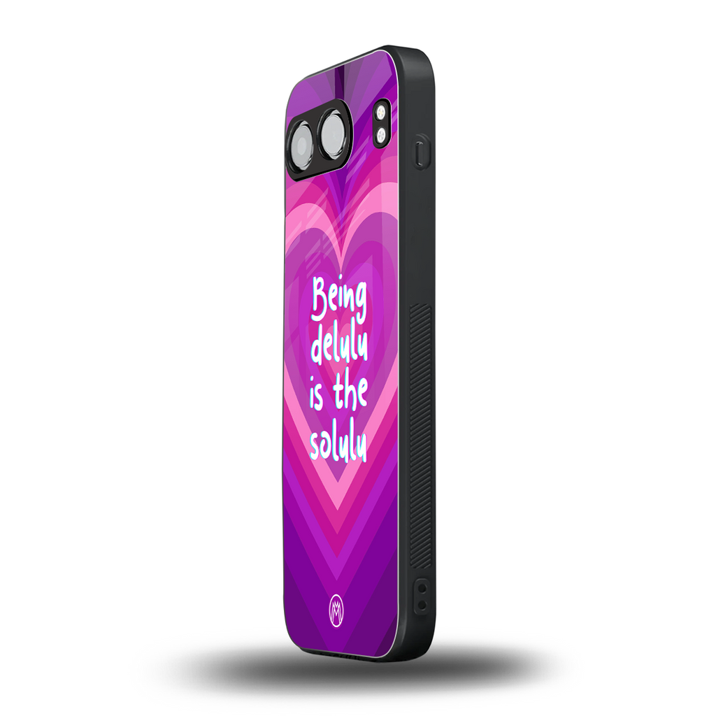 delulu is the solulu back phone cover | glass case for oneplus nord 4