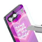 delulu is the solulu back phone cover | glass case for oneplus nord 4
