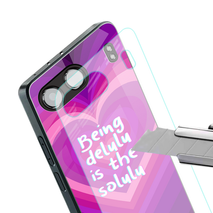 delulu is the solulu back phone cover | glass case for oneplus nord 4