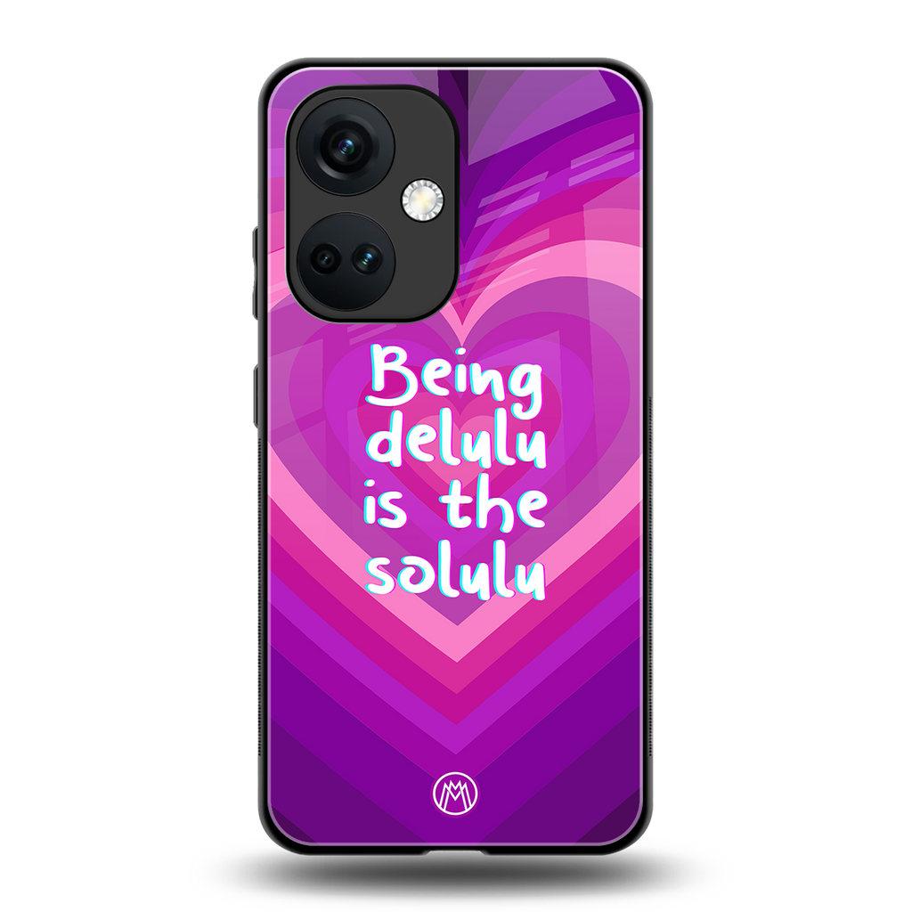 delulu is the solulu back phone cover | glass case for oneplus nord ce 3