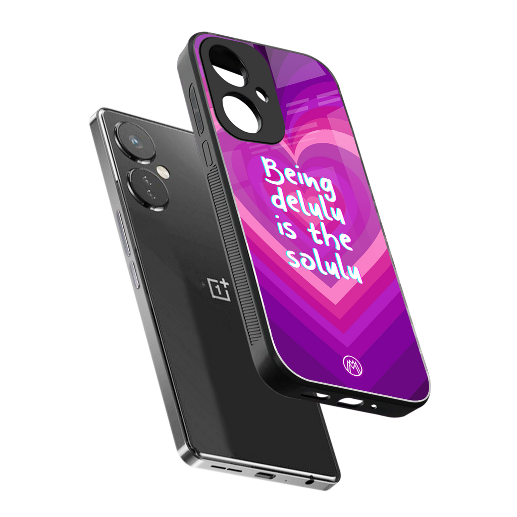 delulu is the solulu back phone cover | glass case for oneplus nord ce 3