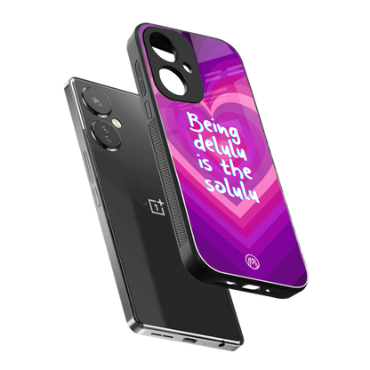 delulu is the solulu back phone cover | glass case for oneplus nord ce 3