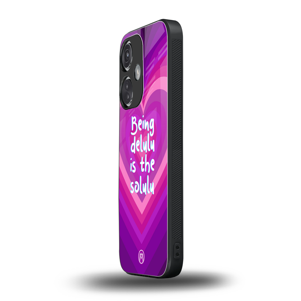 delulu is the solulu back phone cover | glass case for oneplus nord ce 3
