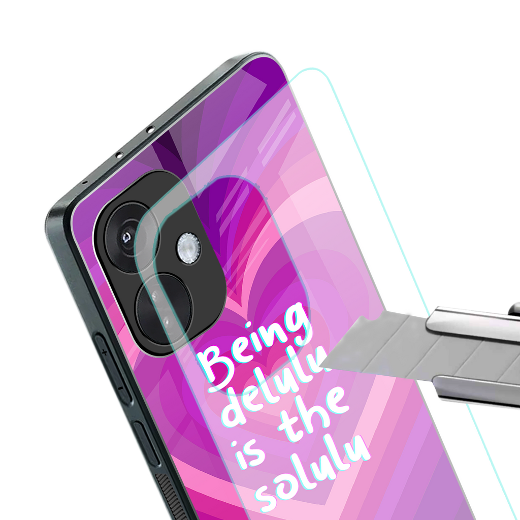 delulu is the solulu back phone cover | glass case for oneplus nord ce 3